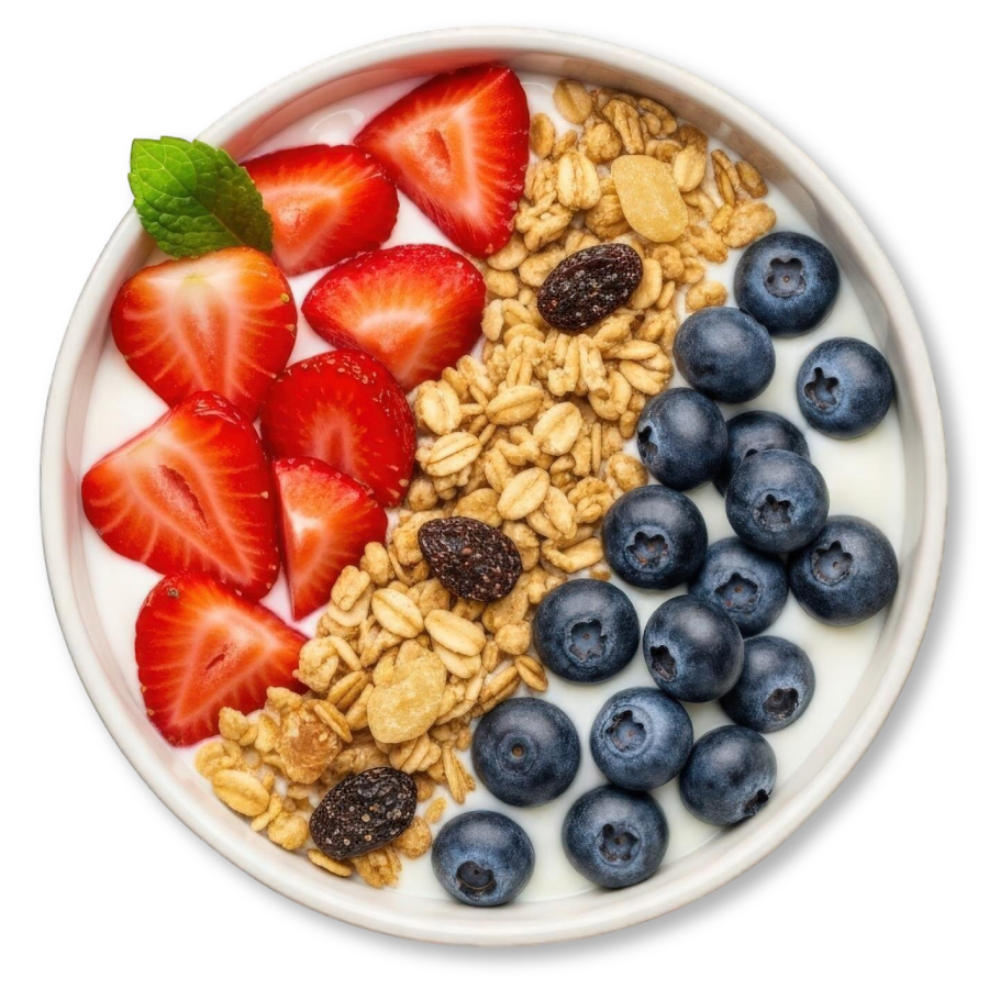 Bowl con alimento lácteo